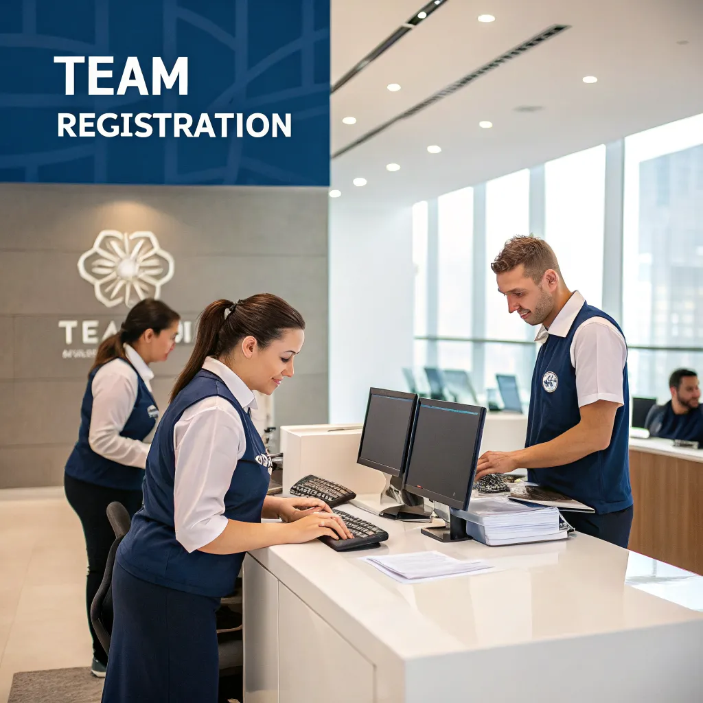 Team registration service